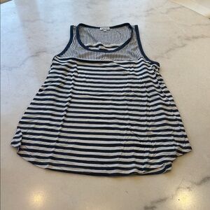 NWOT Splendid Navy and White Striped Tank Top